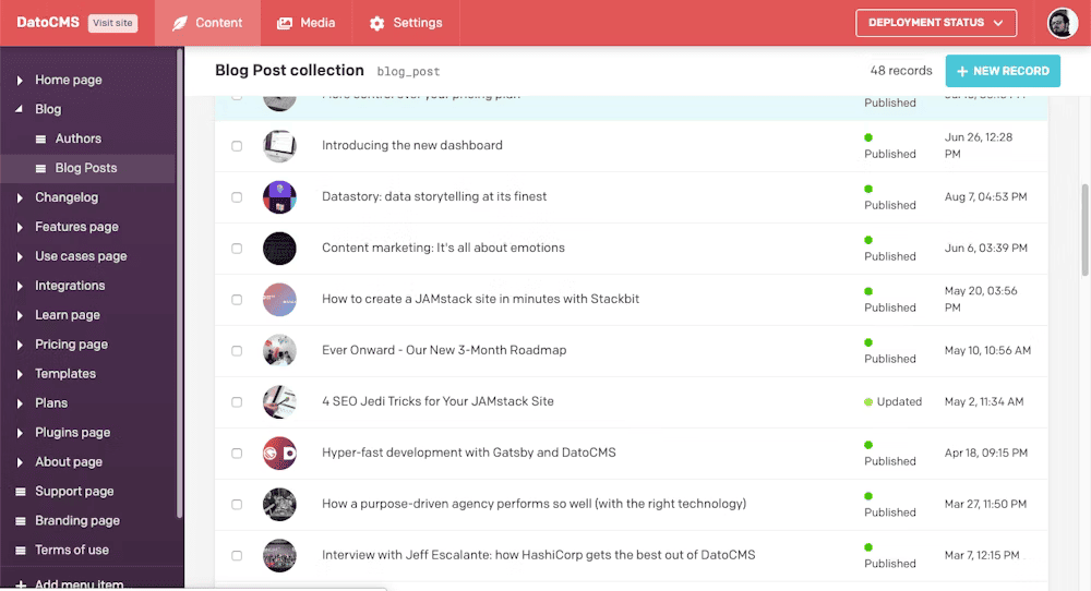 DatoCMS headless cms