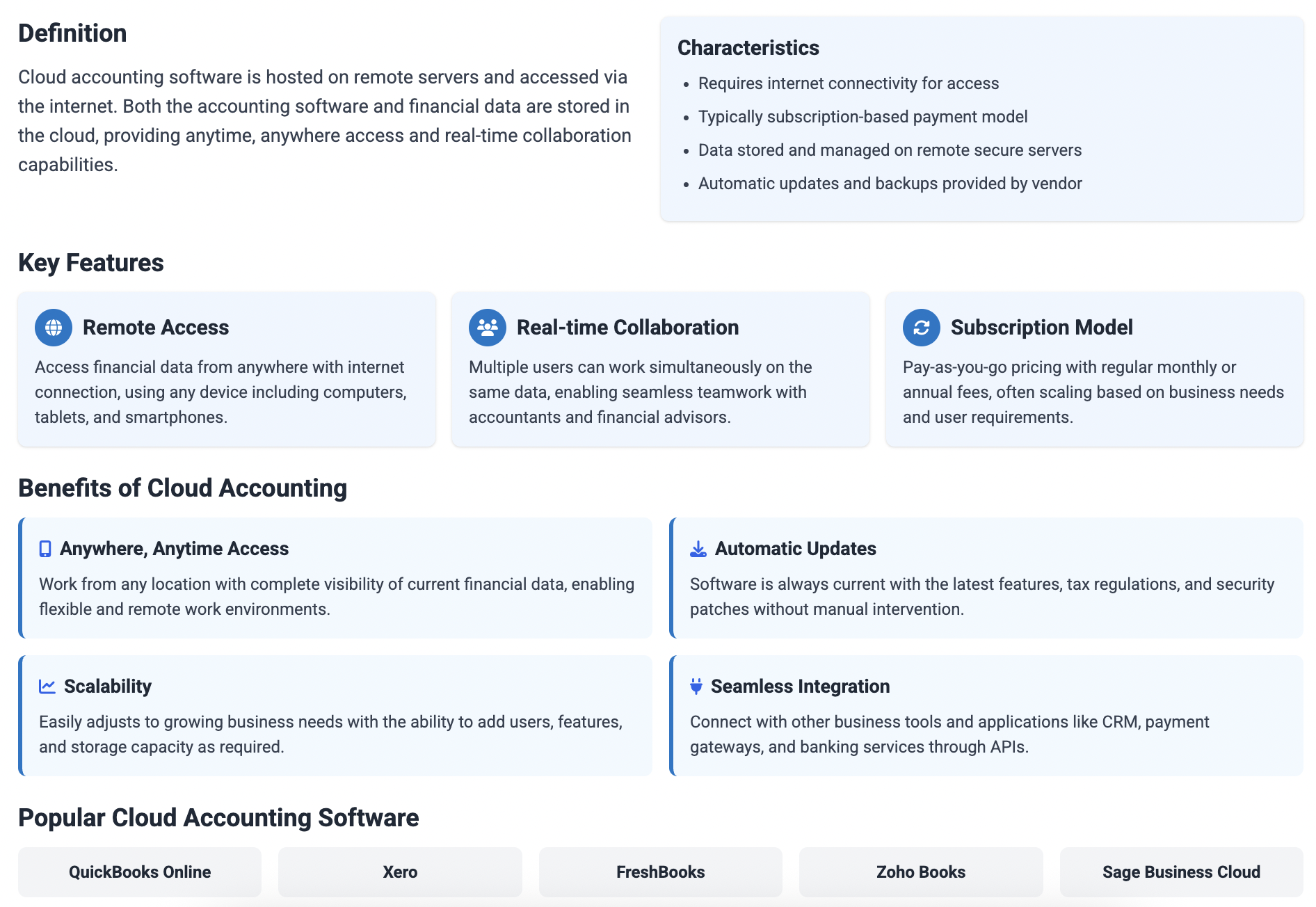 What is Cloud Accounting explanation