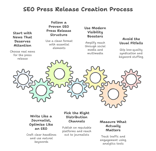 seo press release creation process