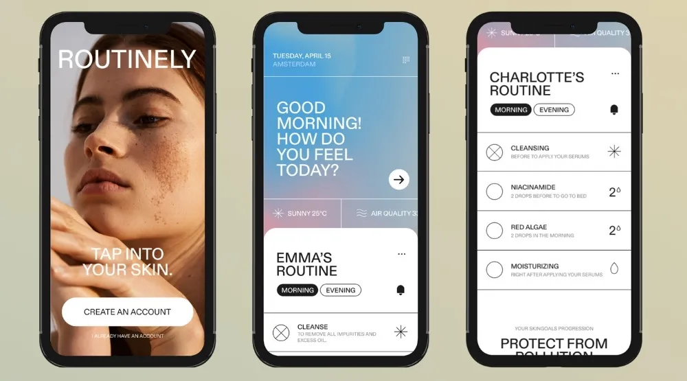 skincare app presonalization