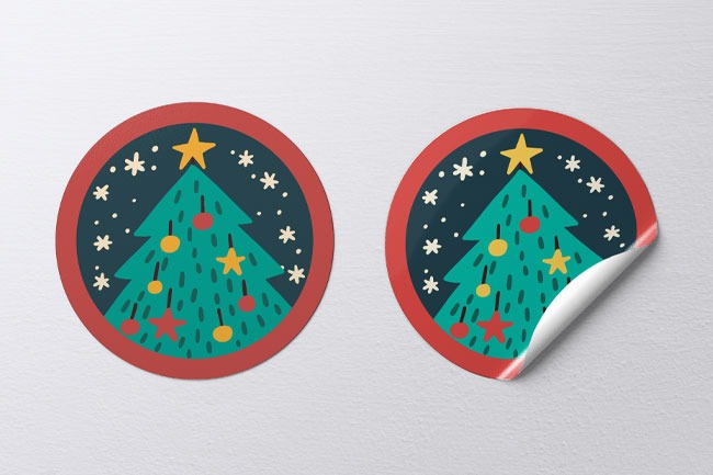 Choosing the best sticker formats and materials for professional, festive packaging