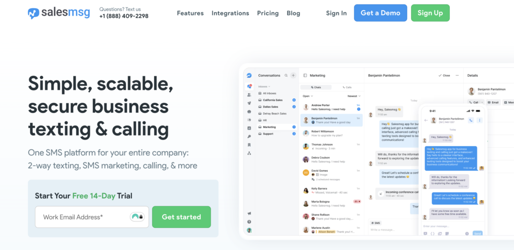Salesmsg AI Text Messaging Platform
