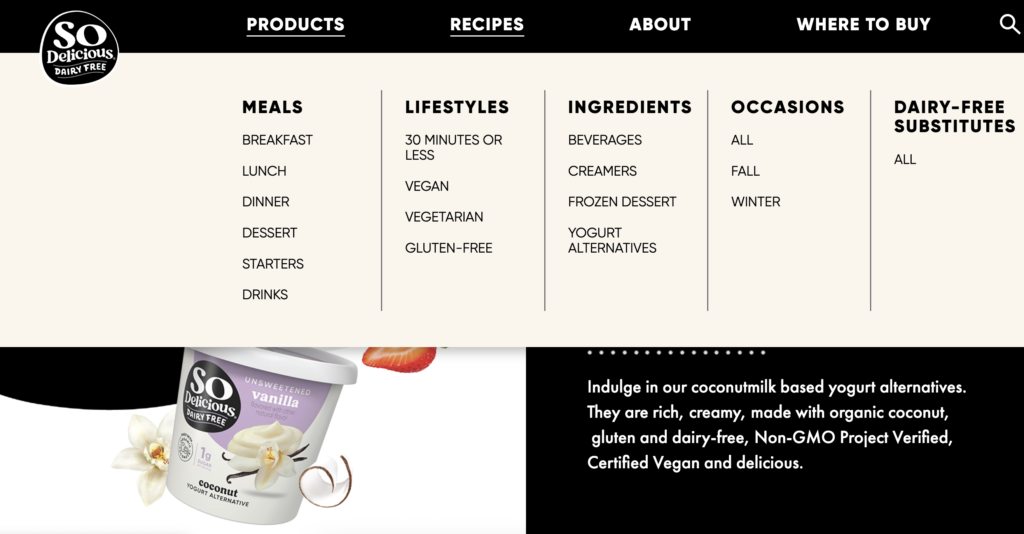 seo for yogurt brands