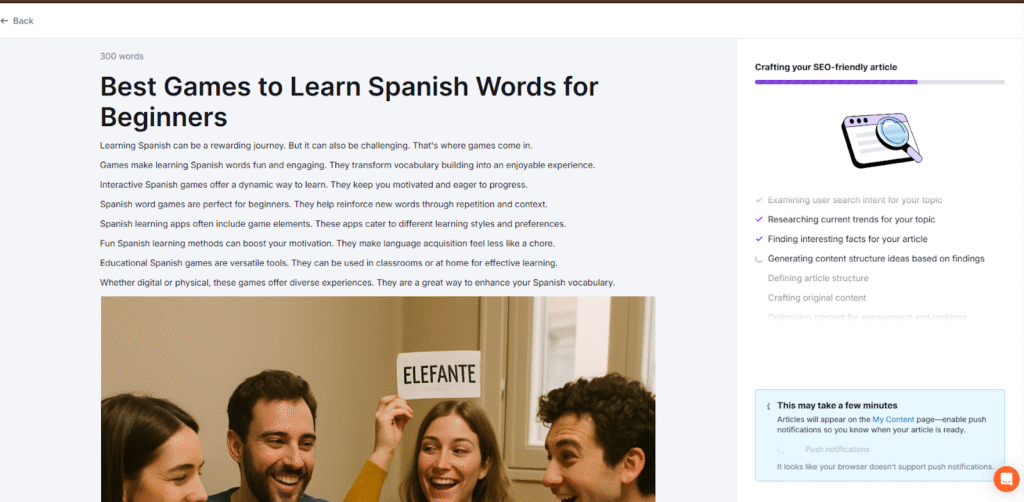 ContentShake by SEMrush testing