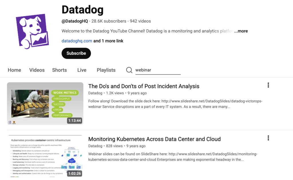 tech software webinars