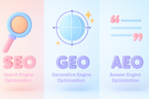 seo vs geo vs aeo
