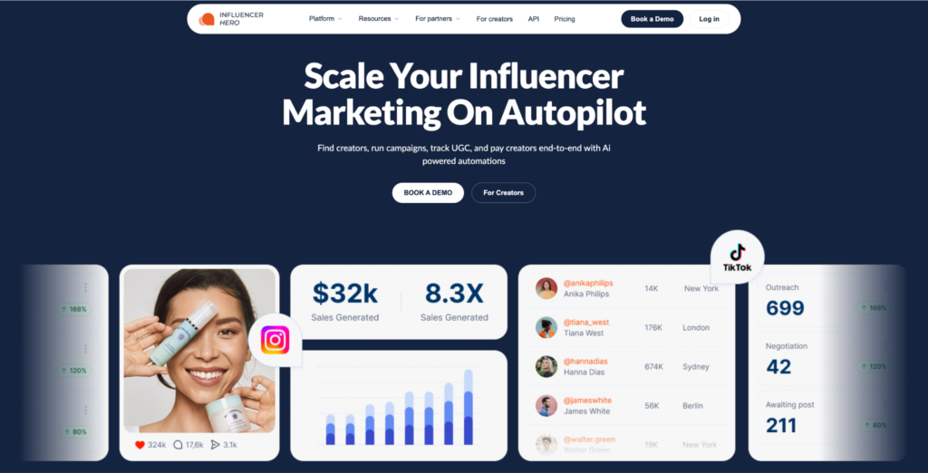 Influencer Hero