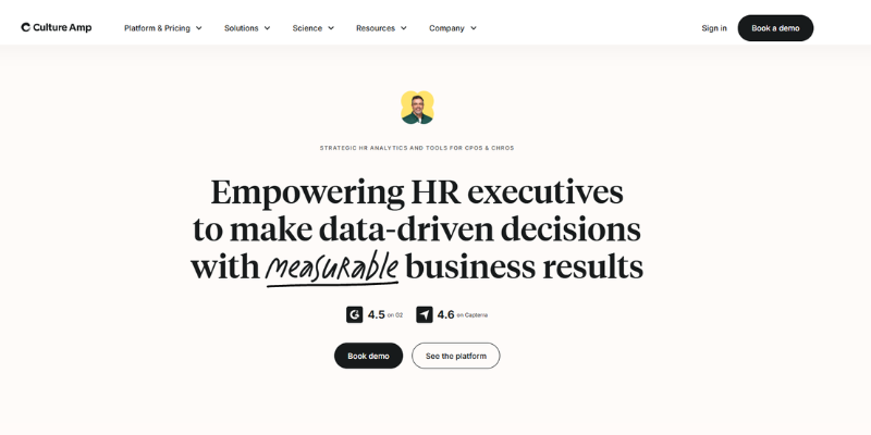 Culture Amp hr software