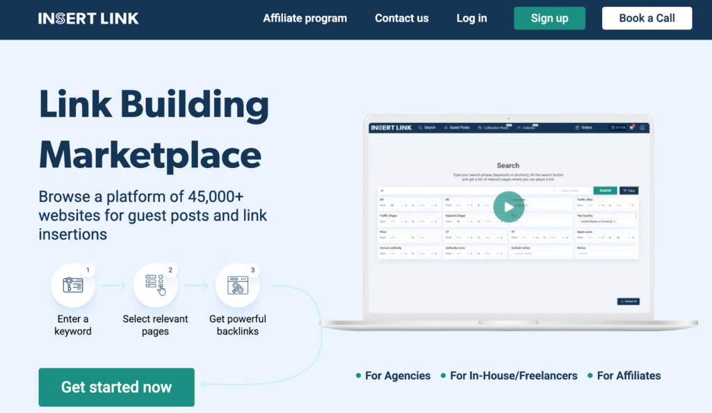 INSERT.LINK Guest Posting Platform