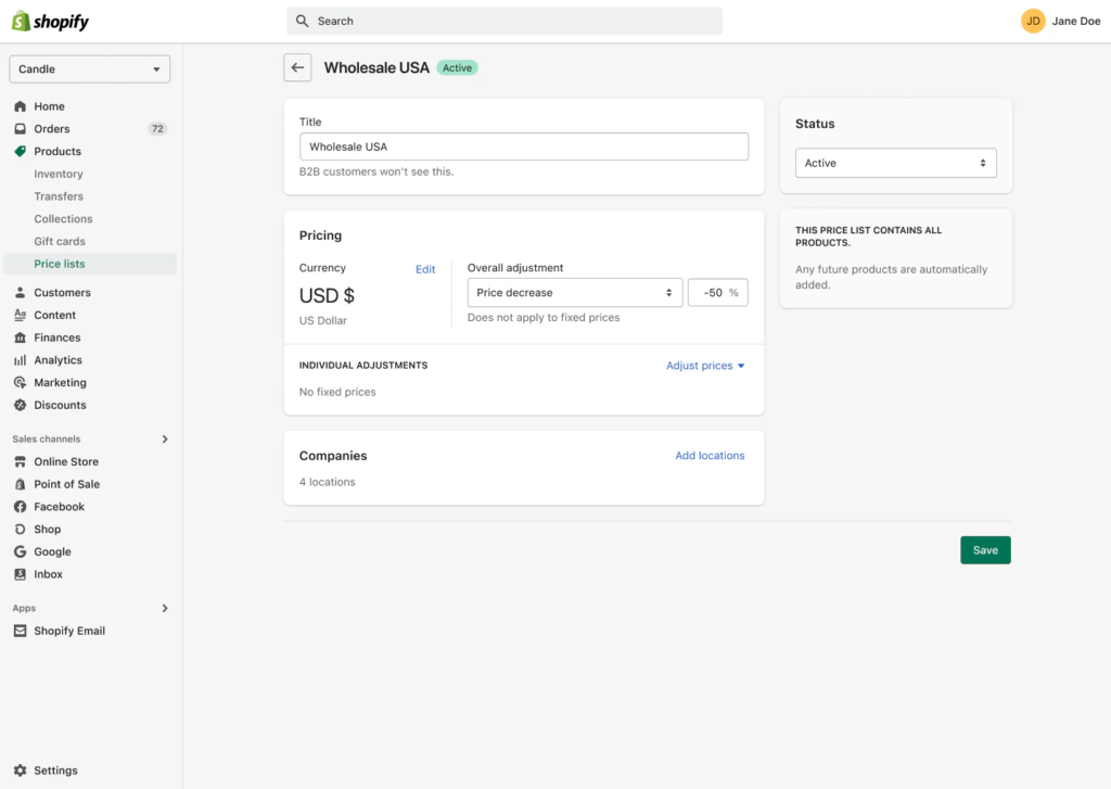 shopify sales management