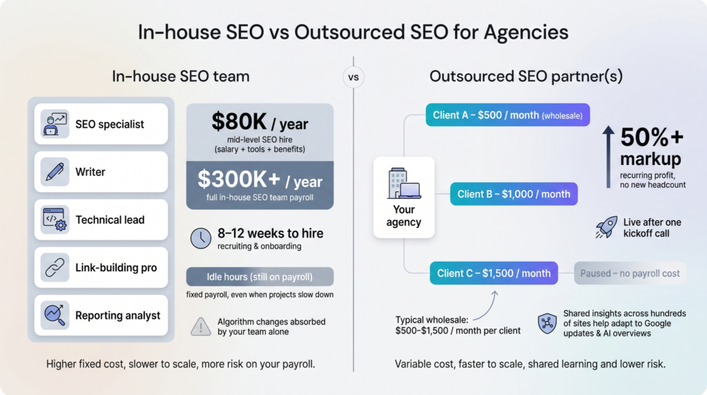 in house seo vs outsourced seo for agencies
