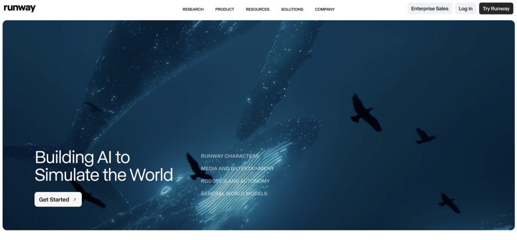 Runway ML Best for mixed content formats