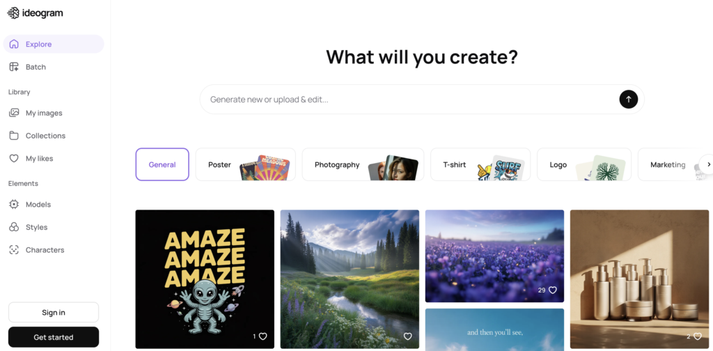 Ideogram Best for text-based daily visuals