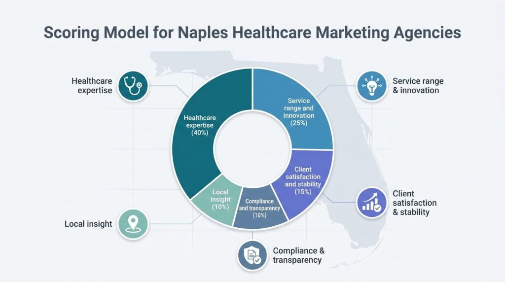 scoring model for naples healthcare marketing agencies