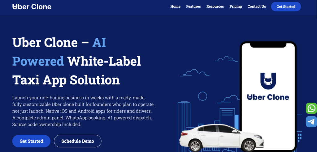 Uberclone.co taxi app development company