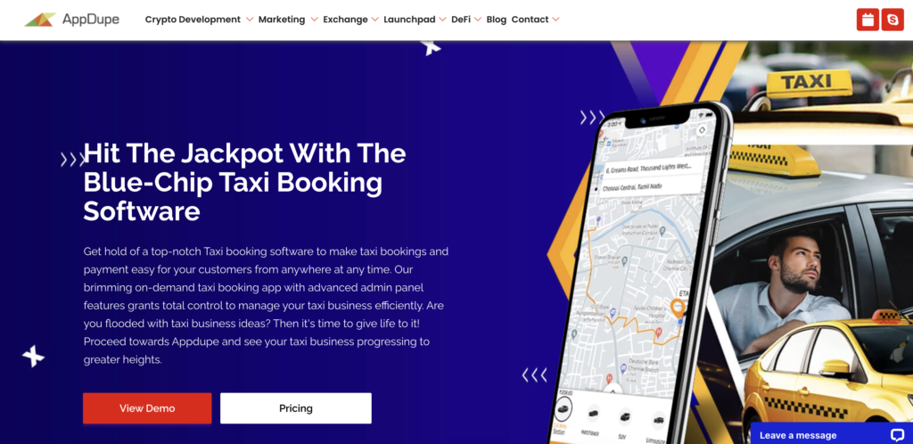 Appdupe taxi app development company