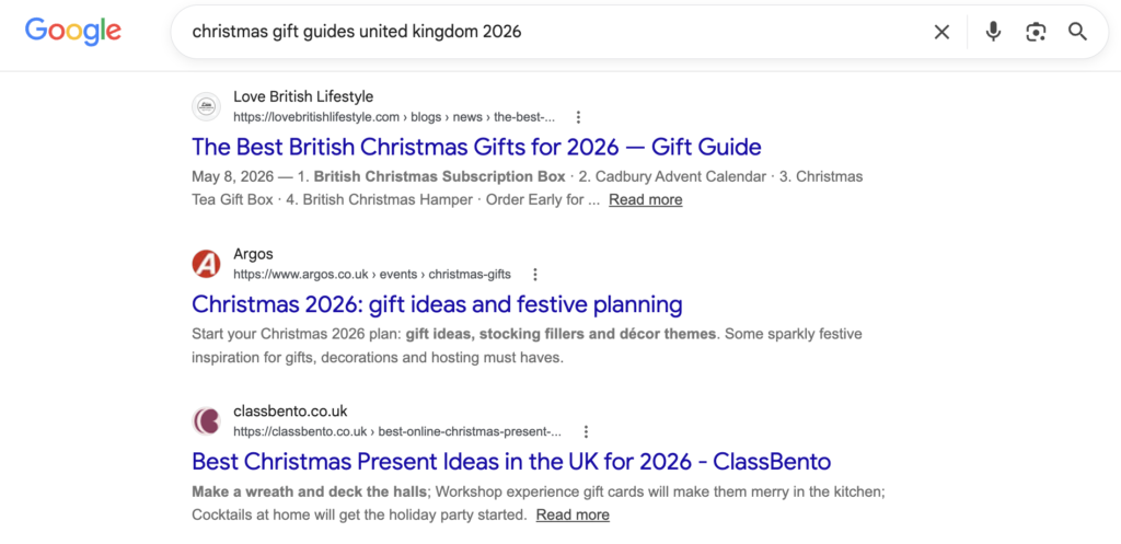 Christmas gift guides